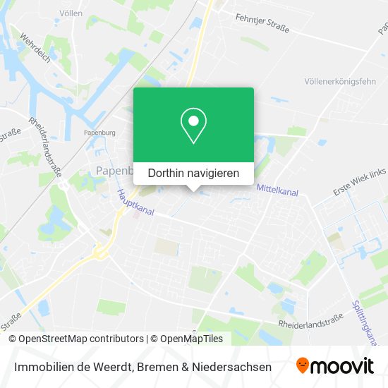 Immobilien de Weerdt Karte