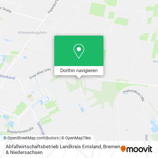 Abfallwirtschaftsbetrieb Landkreis Emsland Karte