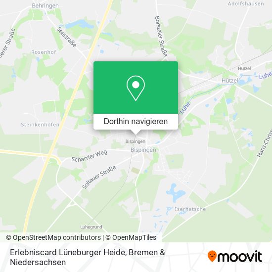 Erlebniscard Lüneburger Heide Karte