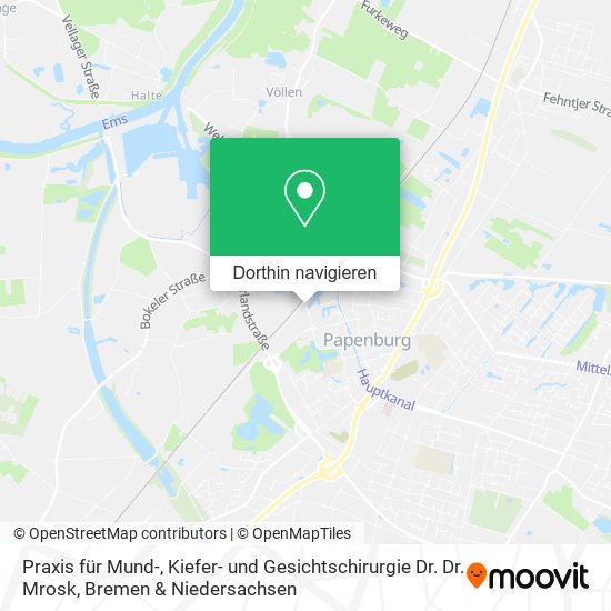 Praxis für Mund-, Kiefer- und Gesichtschirurgie Dr. Dr. Mrosk Karte