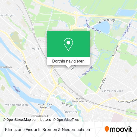 Klimazone Findorff Karte