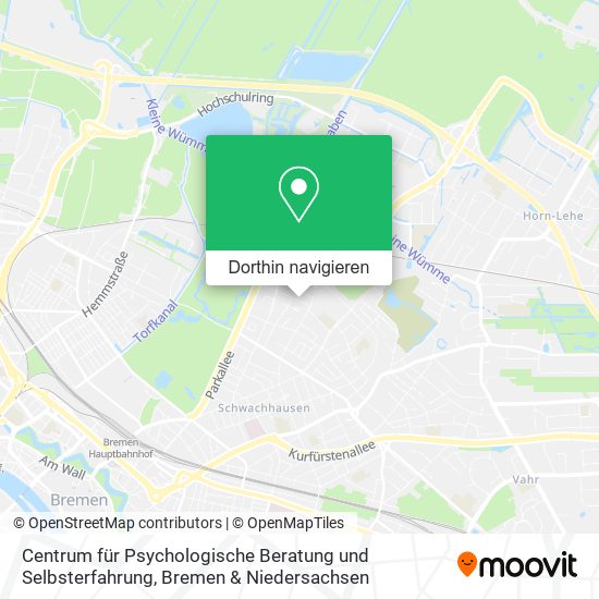 Centrum für Psychologische Beratung und Selbsterfahrung Karte