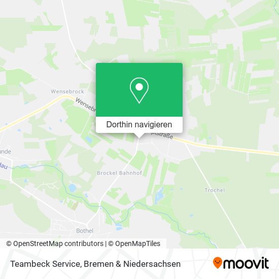 Teambeck Service Karte