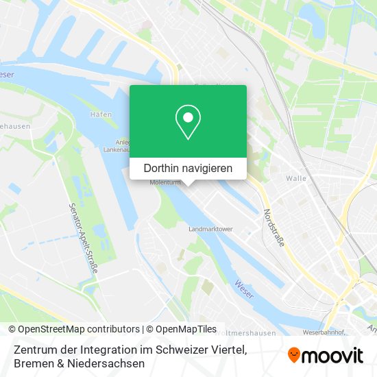 Zentrum der Integration im Schweizer Viertel Karte