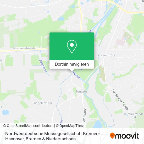 Nordwestdeutsche Messegesellschaft Bremen-Hannover Karte