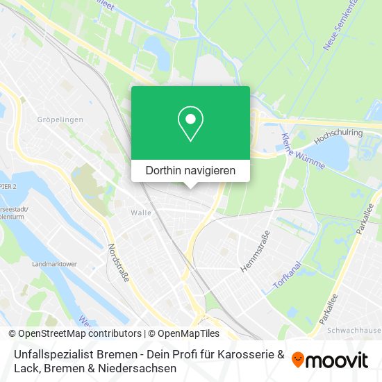 Unfallspezialist Bremen - Dein Profi für Karosserie & Lack Karte