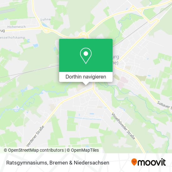 Ratsgymnasiums Karte