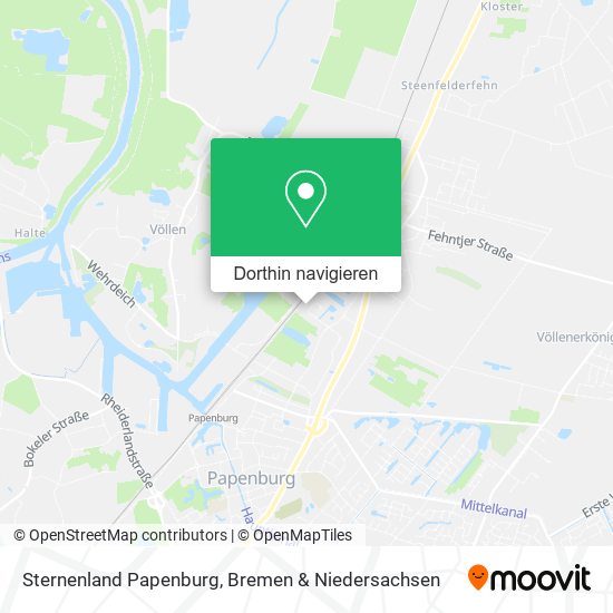 Sternenland Papenburg Karte