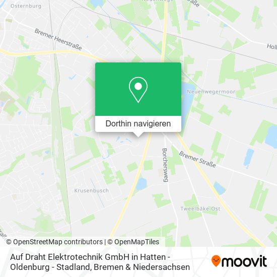 Auf Draht Elektrotechnik GmbH in Hatten - Oldenburg - Stadland Karte