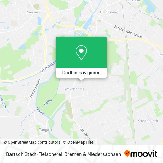 Bartsch Stadt-Fleischerei Karte