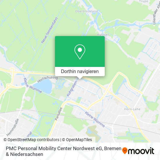 PMC Personal Mobility Center Nordwest eG Karte