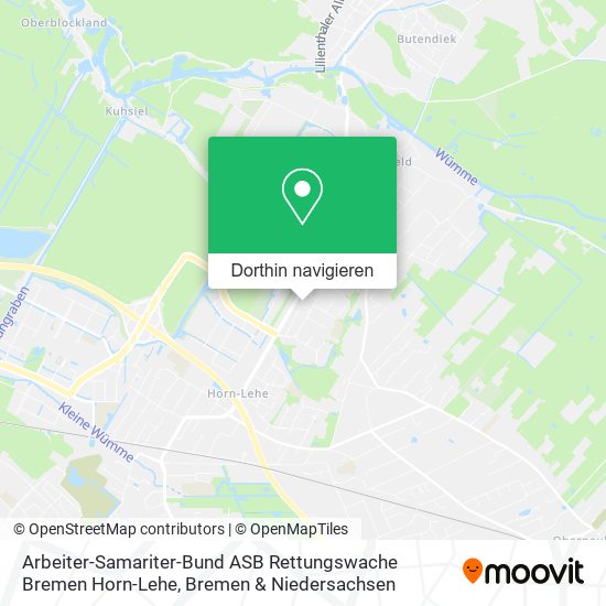 Arbeiter-Samariter-Bund ASB Rettungswache Bremen Horn-Lehe Karte