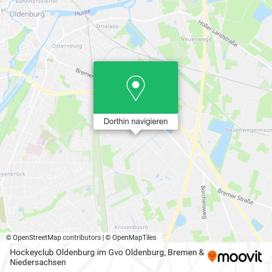 Hockeyclub Oldenburg im Gvo Oldenburg Karte