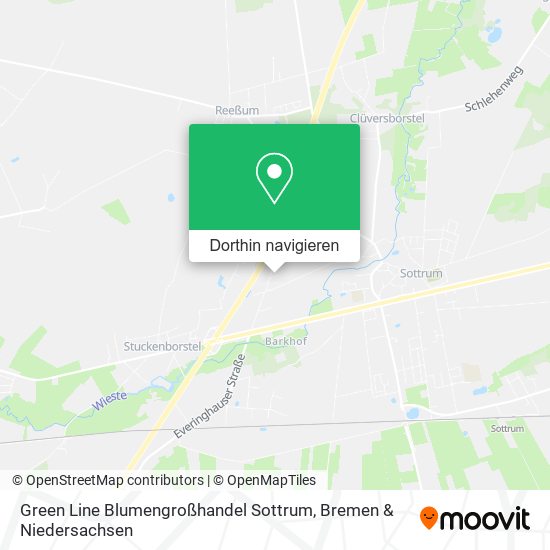 Green Line Blumengroßhandel Sottrum Karte