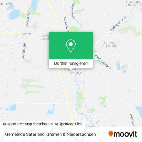 Gemeinde Saterland Karte