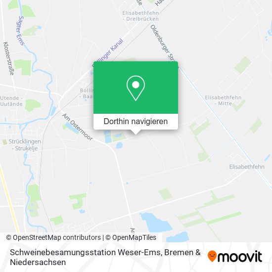 Schweinebesamungsstation Weser-Ems Karte