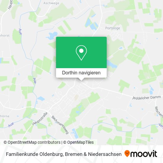 Familienkunde Oldenburg Karte