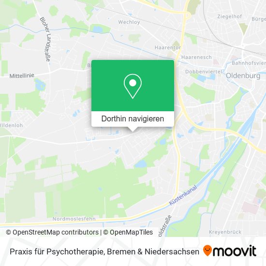 Praxis für Psychotherapie Karte