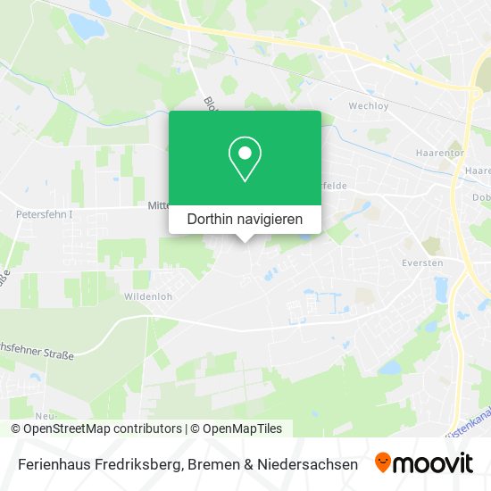 Ferienhaus Fredriksberg Karte