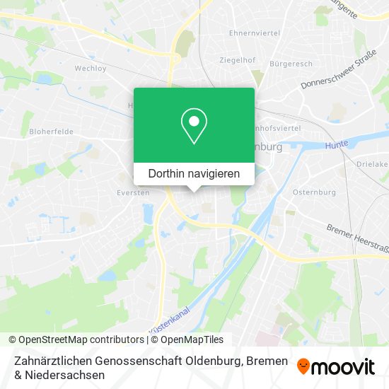 Zahnärztlichen Genossenschaft Oldenburg Karte