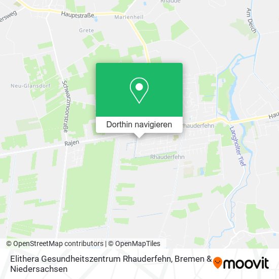 Elithera Gesundheitszentrum Rhauderfehn Karte
