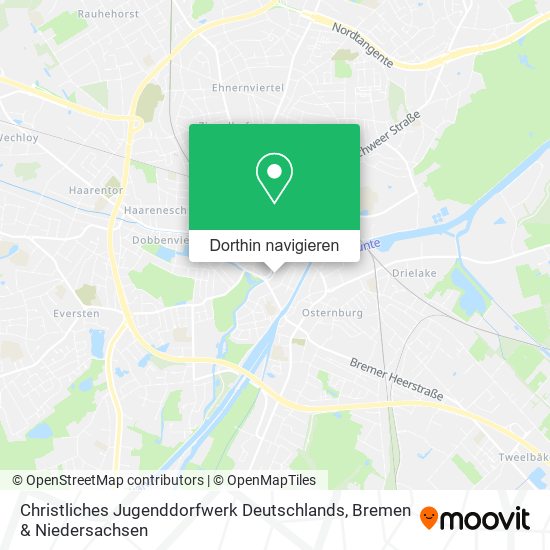 Christliches Jugenddorfwerk Deutschlands Karte