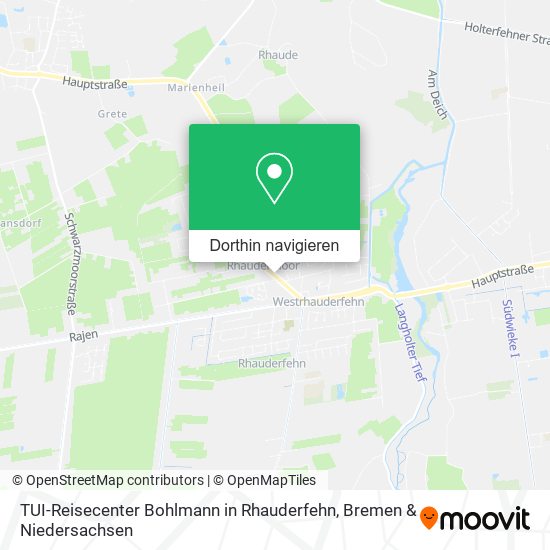 TUI-Reisecenter Bohlmann in Rhauderfehn Karte