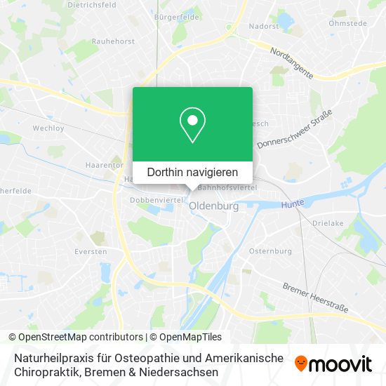 Naturheilpraxis für Osteopathie und Amerikanische Chiropraktik Karte