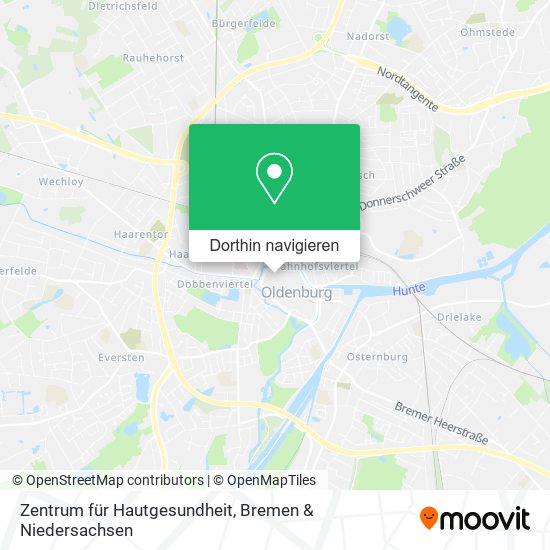 Zentrum für Hautgesundheit Karte