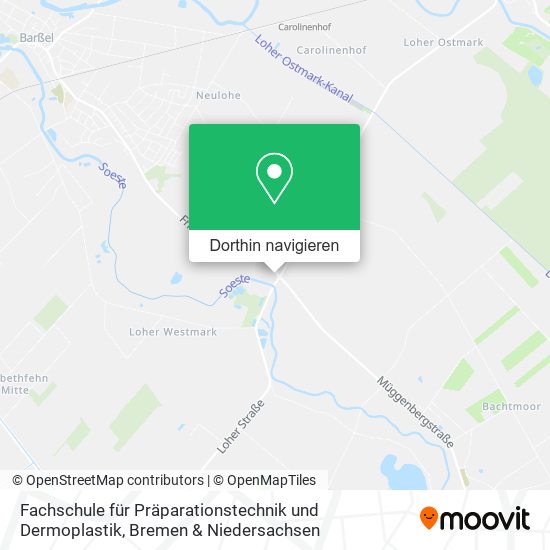 Fachschule für Präparationstechnik und Dermoplastik Karte