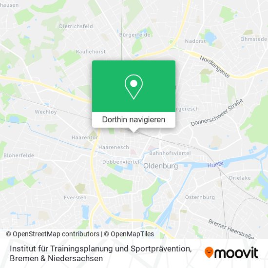 Institut für Trainingsplanung und Sportprävention Karte