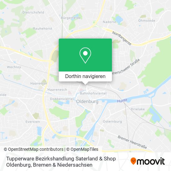 Tupperware Bezirkshandlung Saterland & Shop Oldenburg Karte