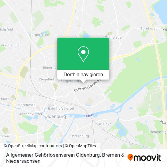 Allgemeiner Gehörlosenverein Oldenburg Karte