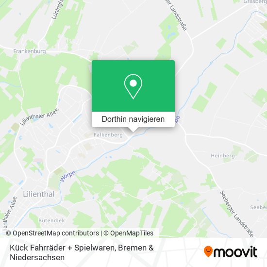 Kück Fahrräder + Spielwaren Karte