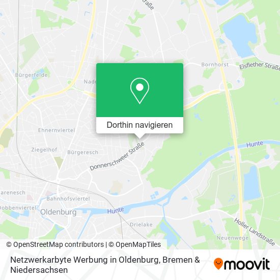 Netzwerkarbyte Werbung in Oldenburg Karte