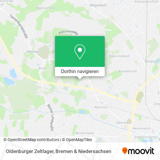 Oldenburger Zeltlager Karte