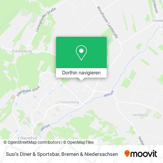 Susi's Diner & Sportsbar Karte