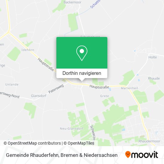 Gemeinde Rhauderfehn Karte