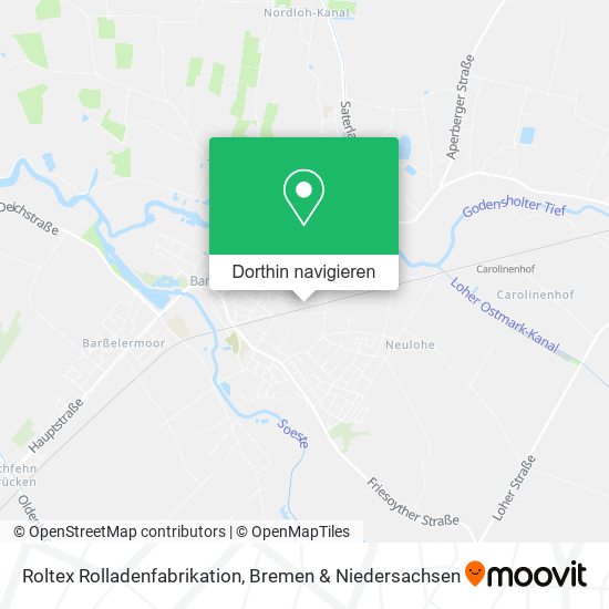 Roltex Rolladenfabrikation Karte