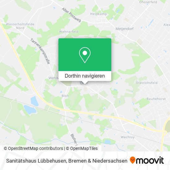 Sanitätshaus Lübbehusen Karte