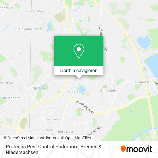 Protectis Pest Control Paderborn Karte
