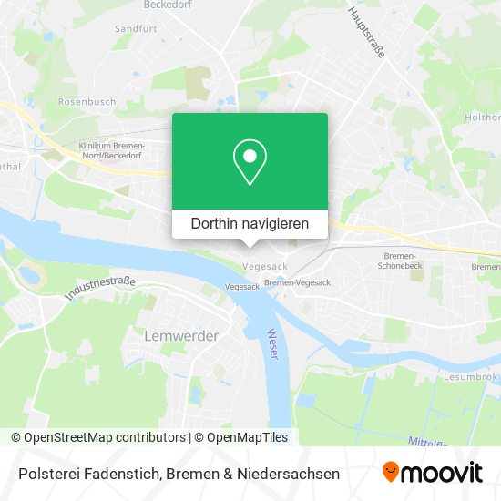 Polsterei Fadenstich Karte