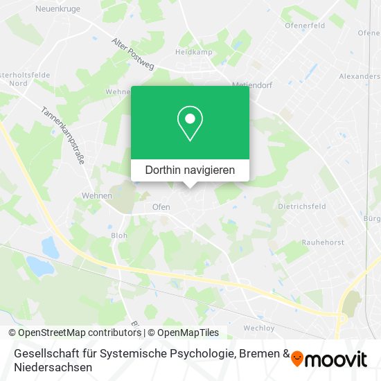Gesellschaft für Systemische Psychologie Karte