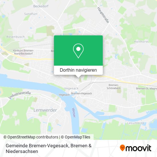 Gemeinde Bremen-Vegesack Karte