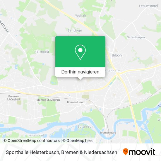 Sporthalle Heisterbusch Karte