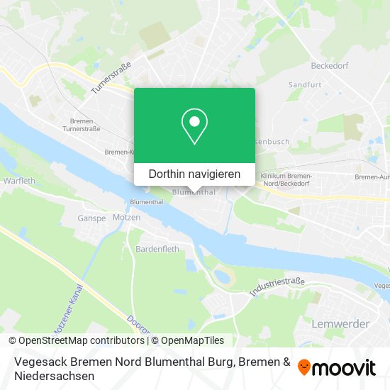 Vegesack Bremen Nord Blumenthal Burg Karte