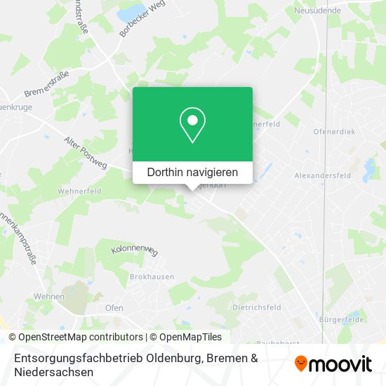 Entsorgungsfachbetrieb Oldenburg Karte