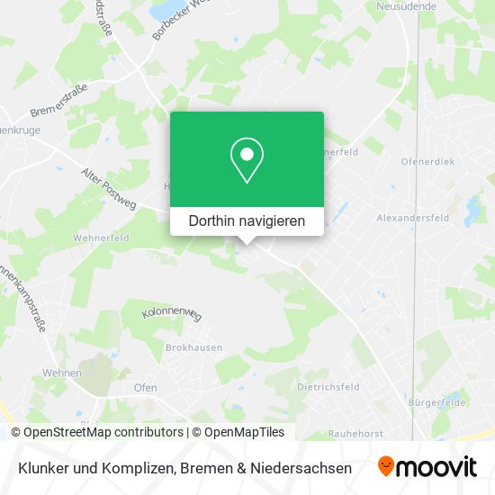 Klunker und Komplizen Karte