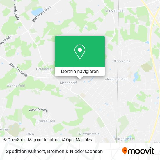 Spedition Kuhnert Karte