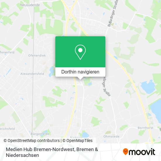 Medien Hub Bremen-Nordwest Karte
